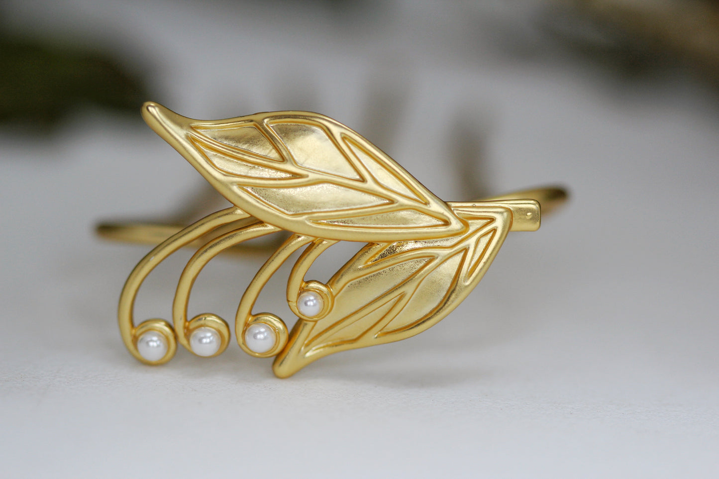 Blooming Lily of the Valley Floral Hair Prong