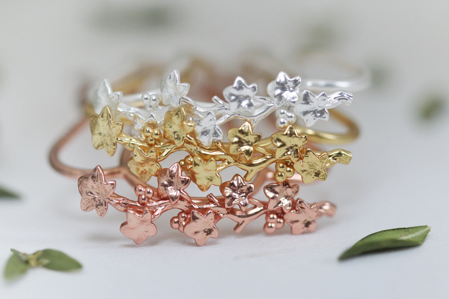 Wild Ivy Leaves Hair Prong