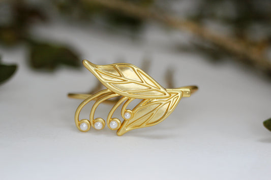 Blooming Lily of the Valley Floral Hair Prong