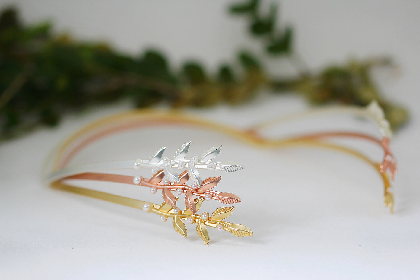 Short Twigs and Pearls Goddess Crown