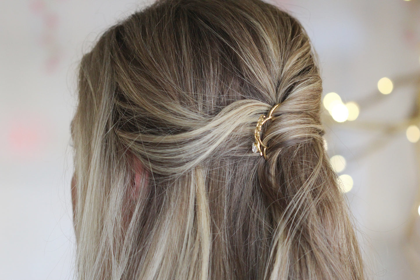 Pre-Order * Dainty Crystal Lily of the Valley Floral Hair Prong