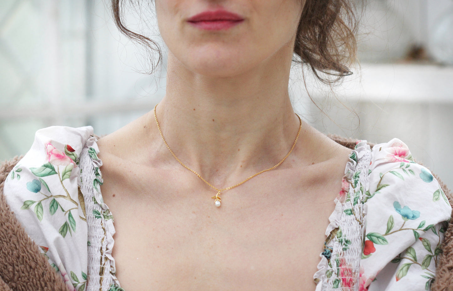 Petite Wild Rose Necklace