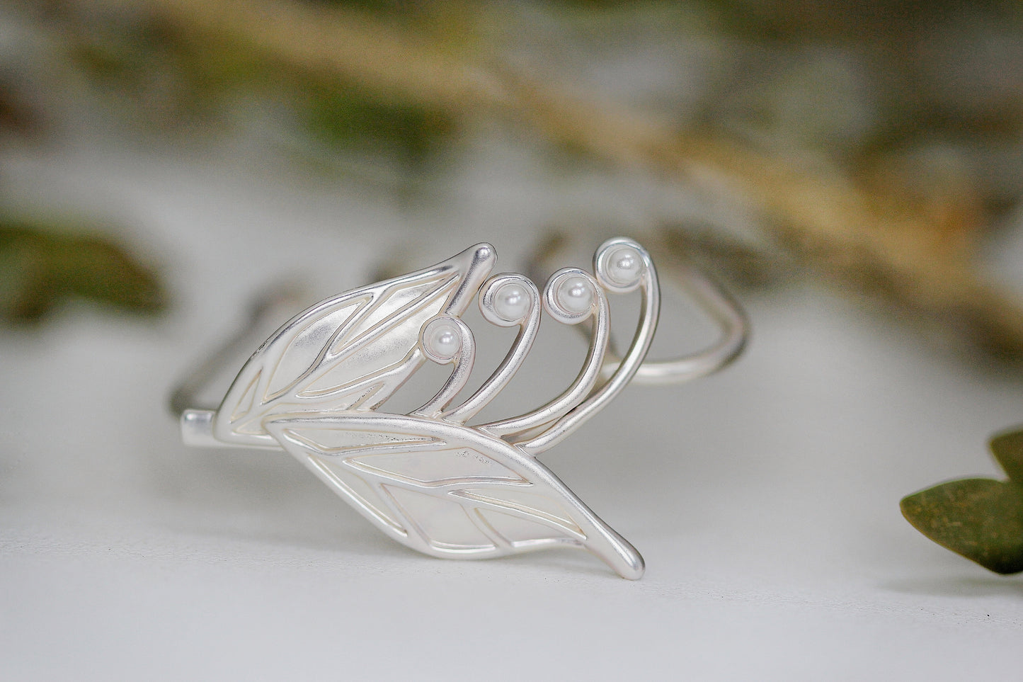 Blooming Lily of the Valley Floral Hair Prong