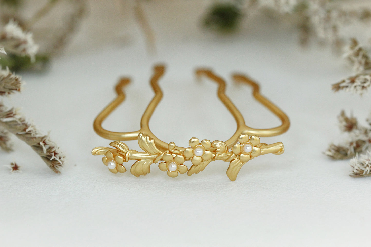 Forget-Me-Not Floral Hair Prong