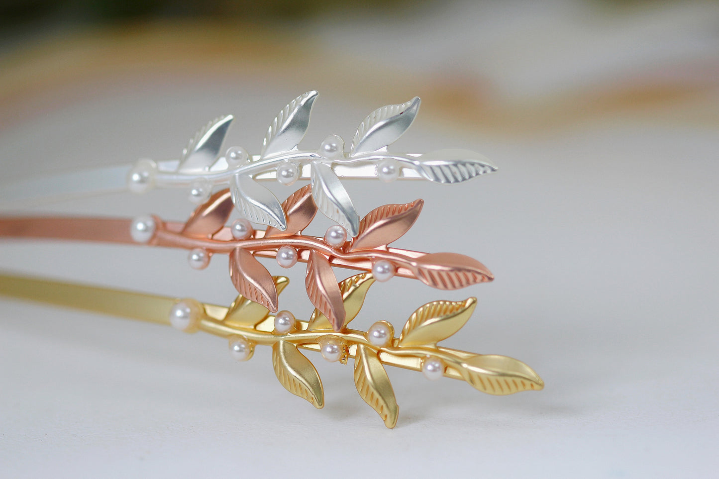 Short Twigs and Pearls Goddess Crown