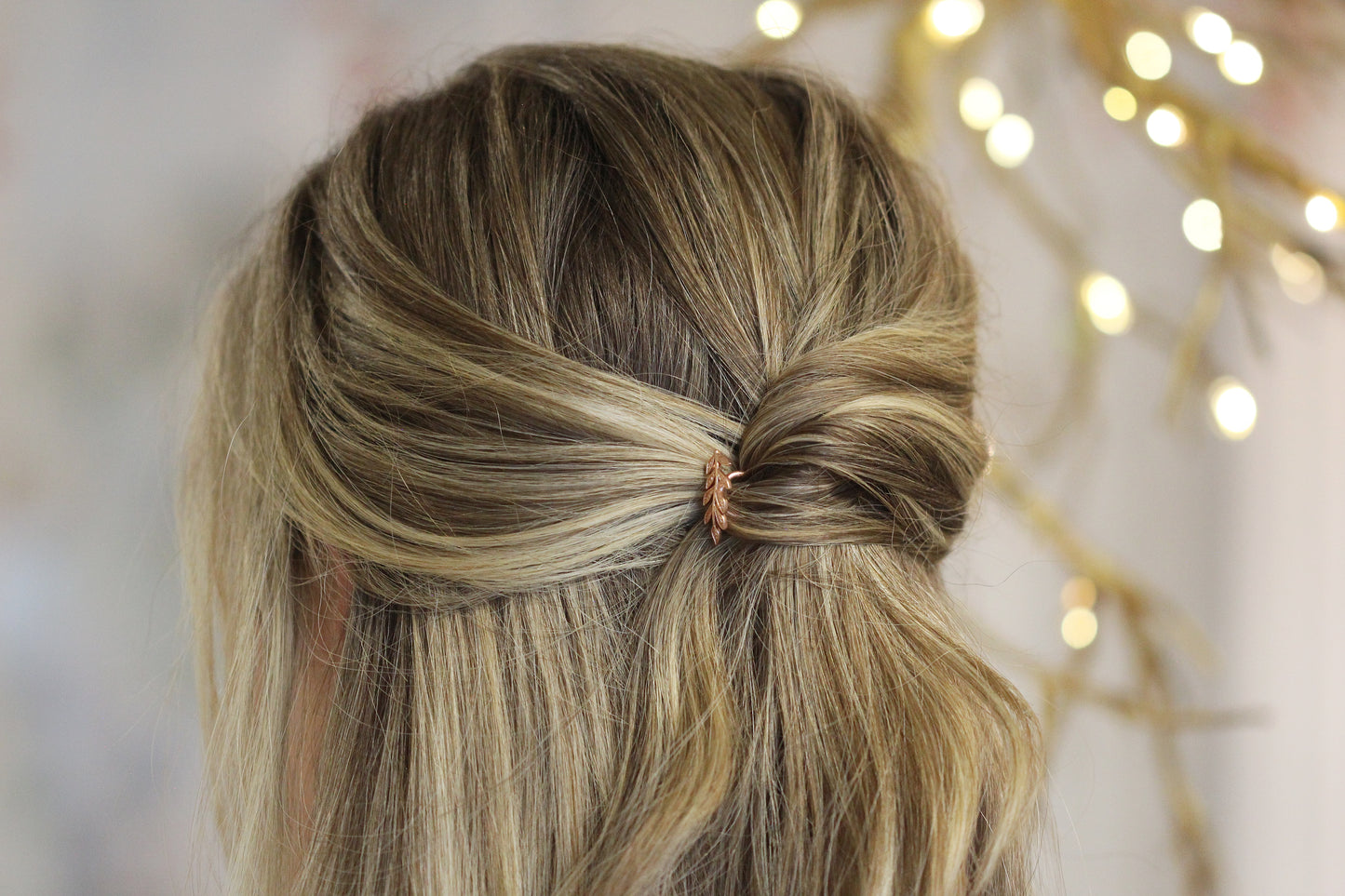 Pre-Order * Small Leaf Twig Hair Prong