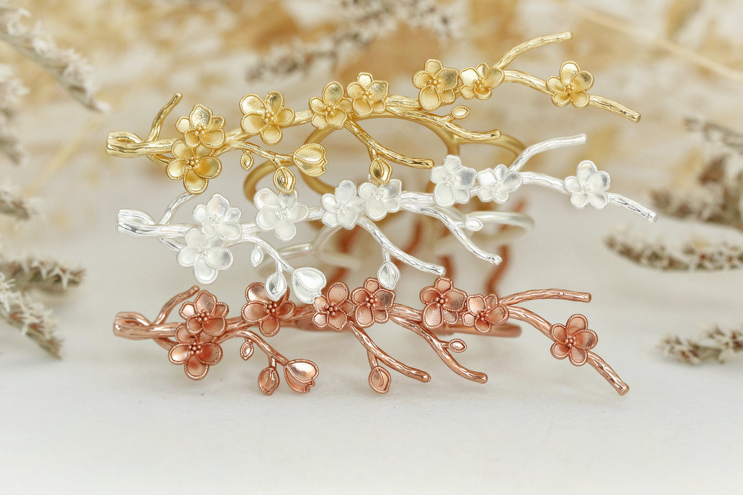 Wild Sakura / Cherry Blossom Hair Prong