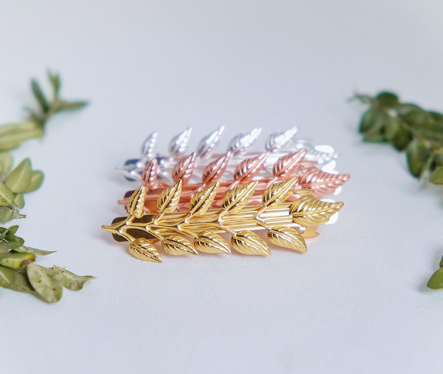 Olive Leaf Barrette
