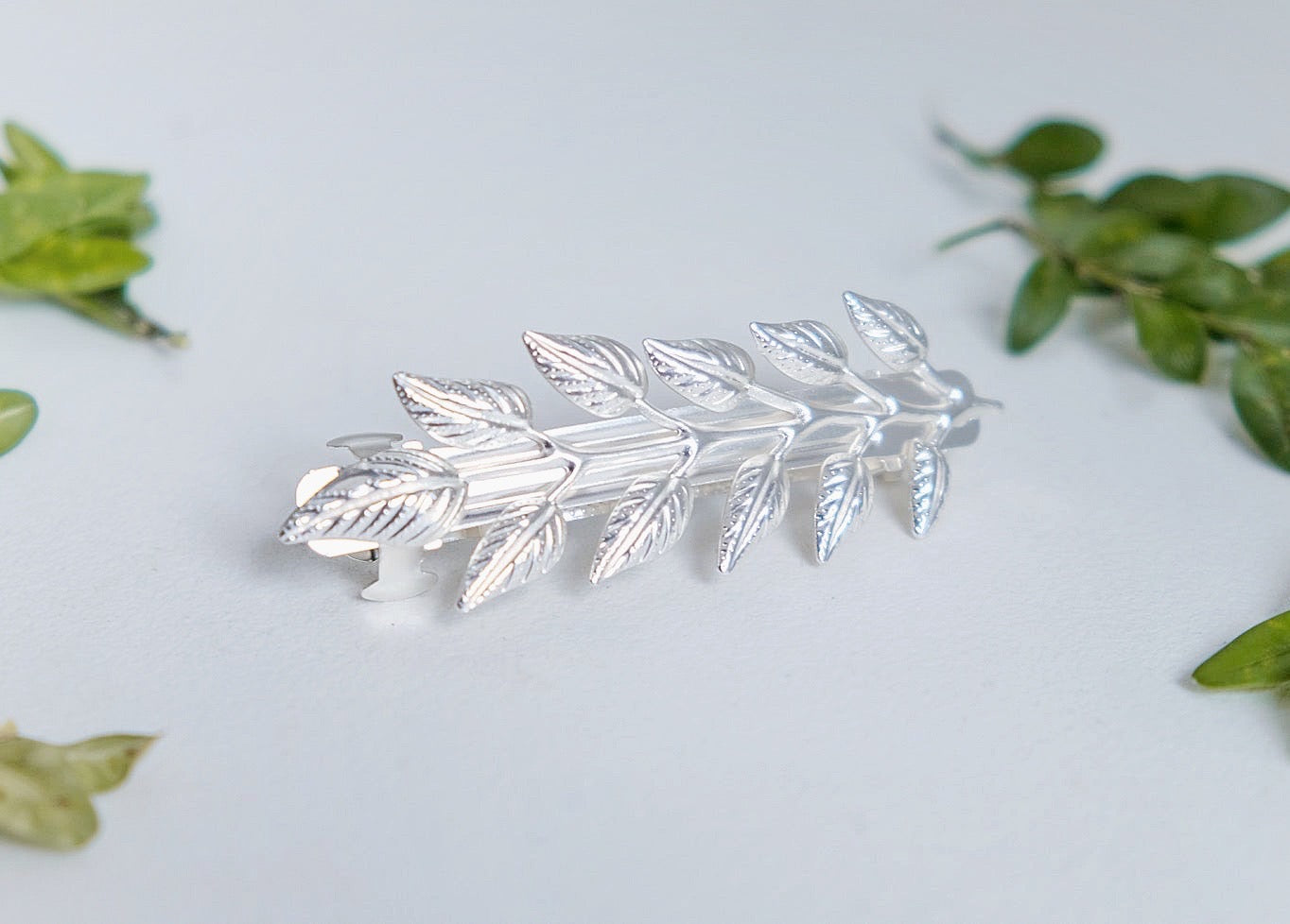 Olive Leaf Barrette
