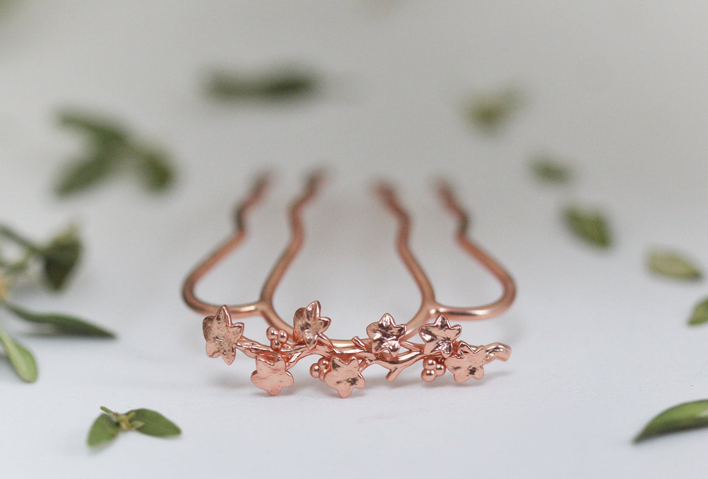 Wild Ivy Leaves Hair Prong