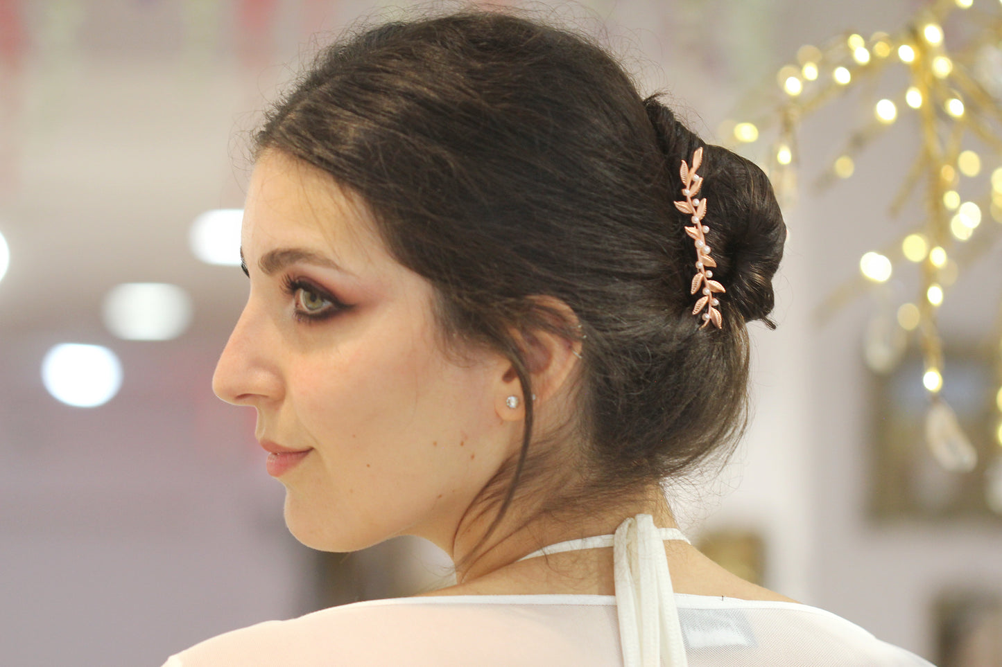 Double Twigs & Pearls Hair Prong