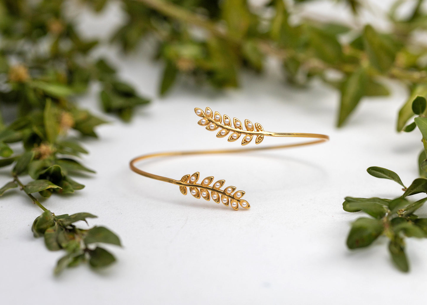 Made to Order * Stems and pearls bracelet
