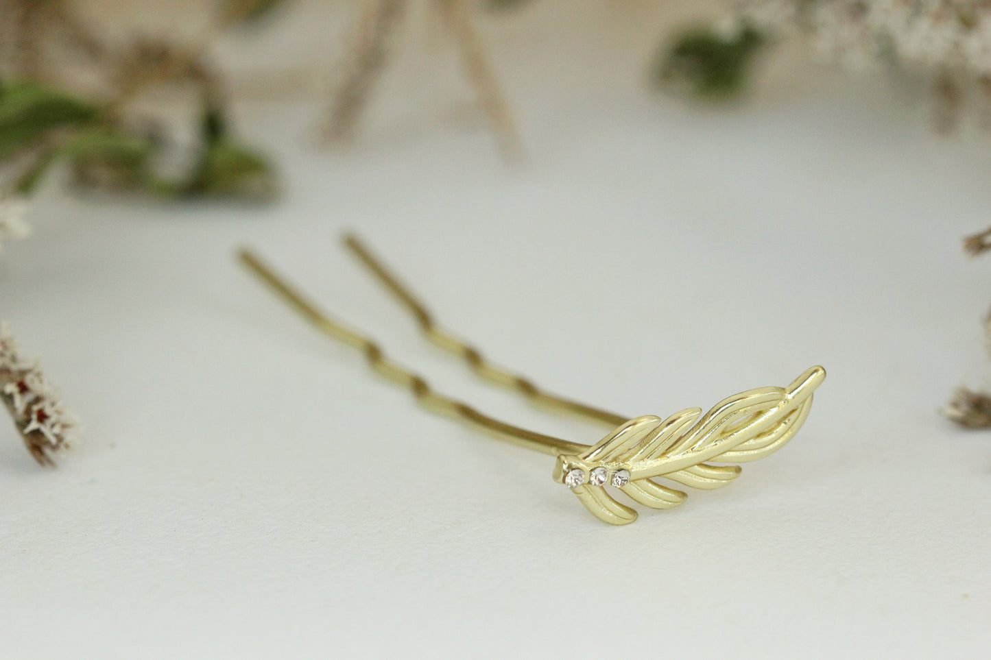 Twig Crystals Leaf Hair Prong