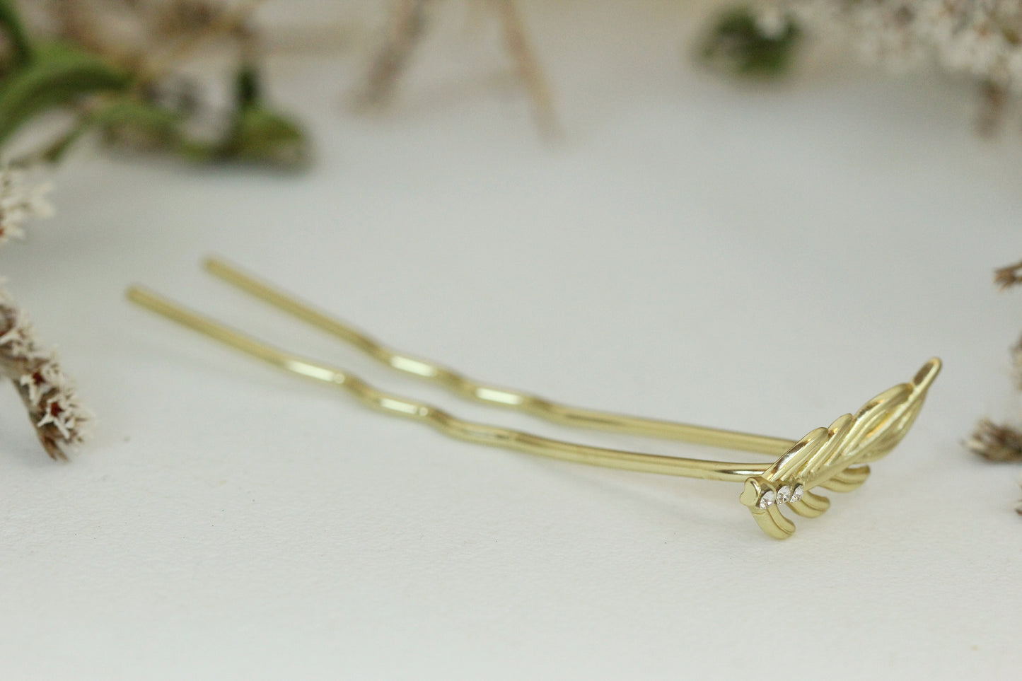 Twig Crystals Leaf Hair Prong