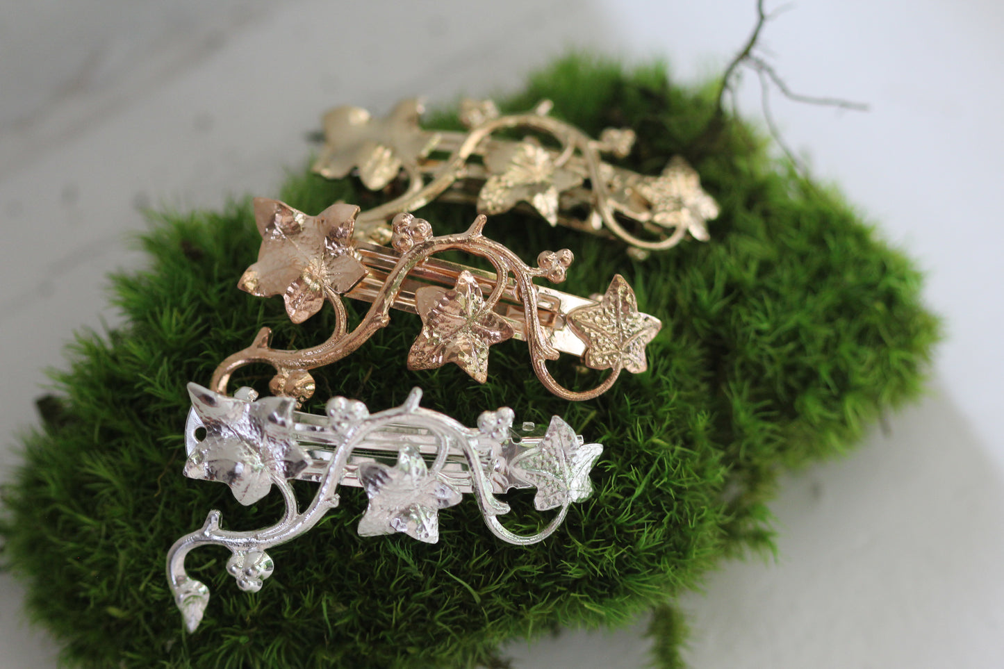 Wild Ivy Leaves Barrette