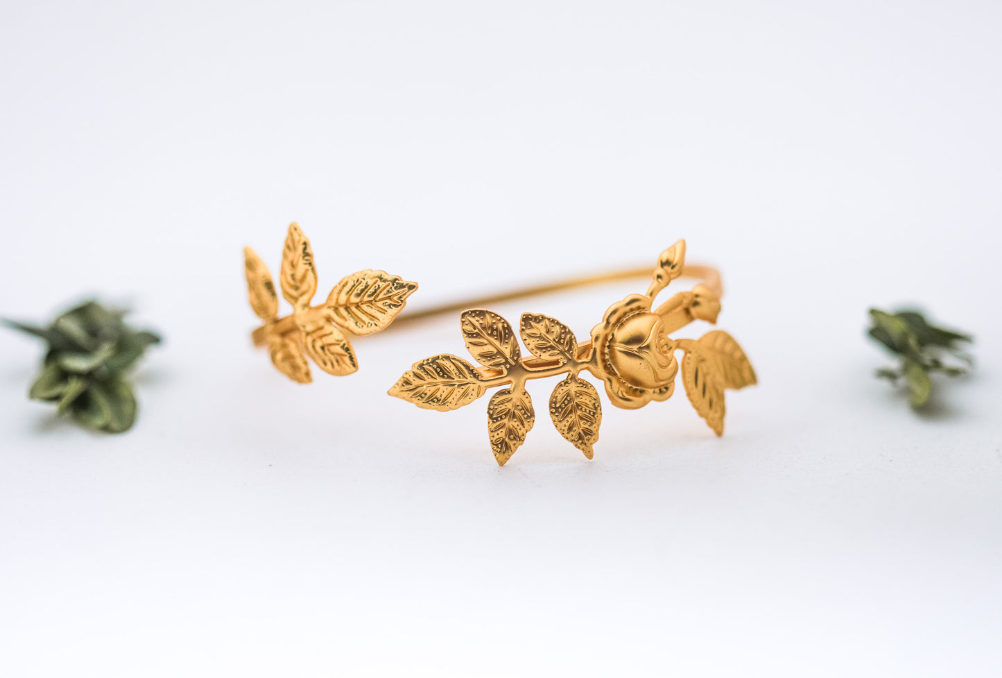 Rose & Leaves Bracelet