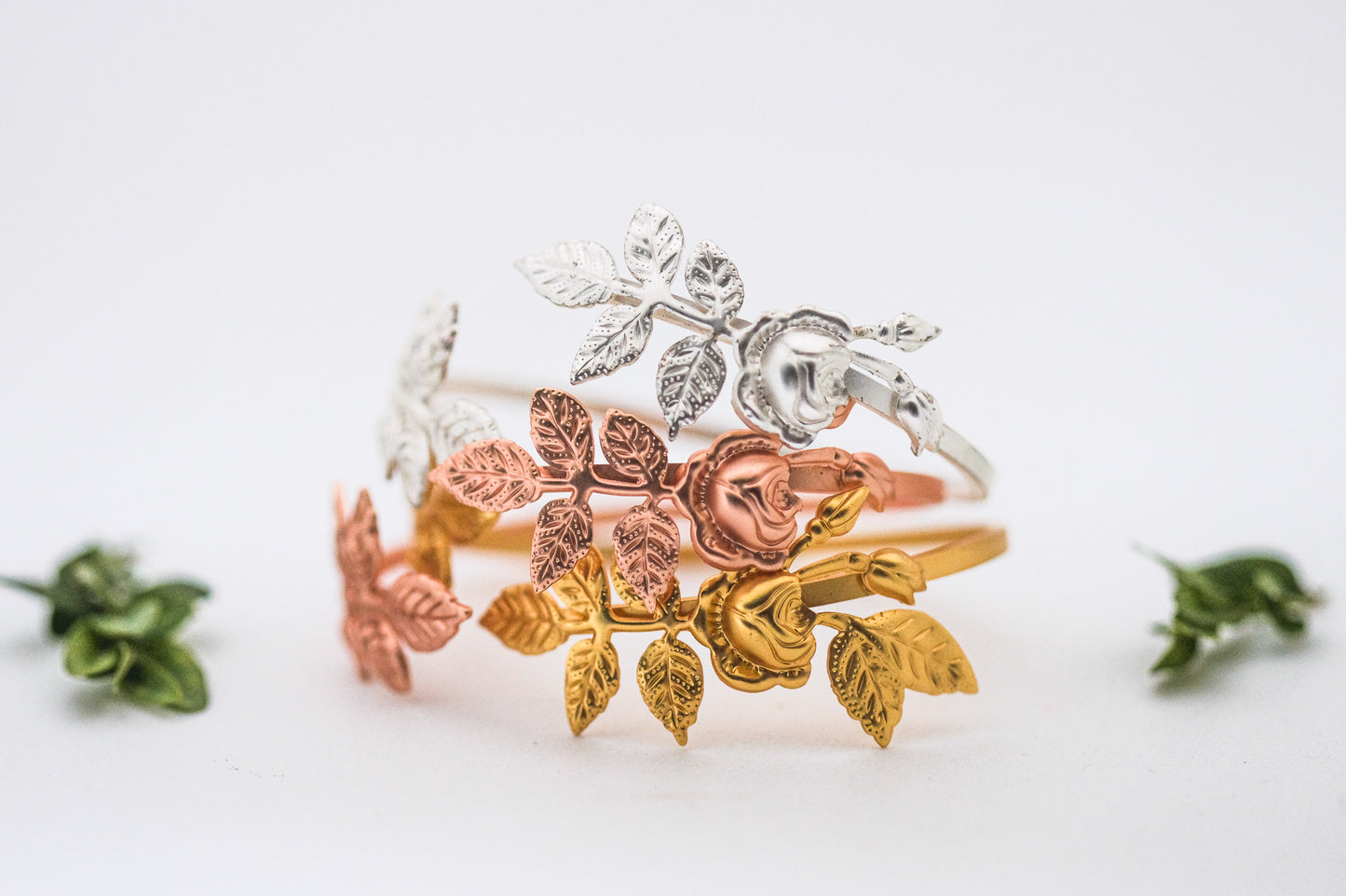 Rose & Leaves Bracelet