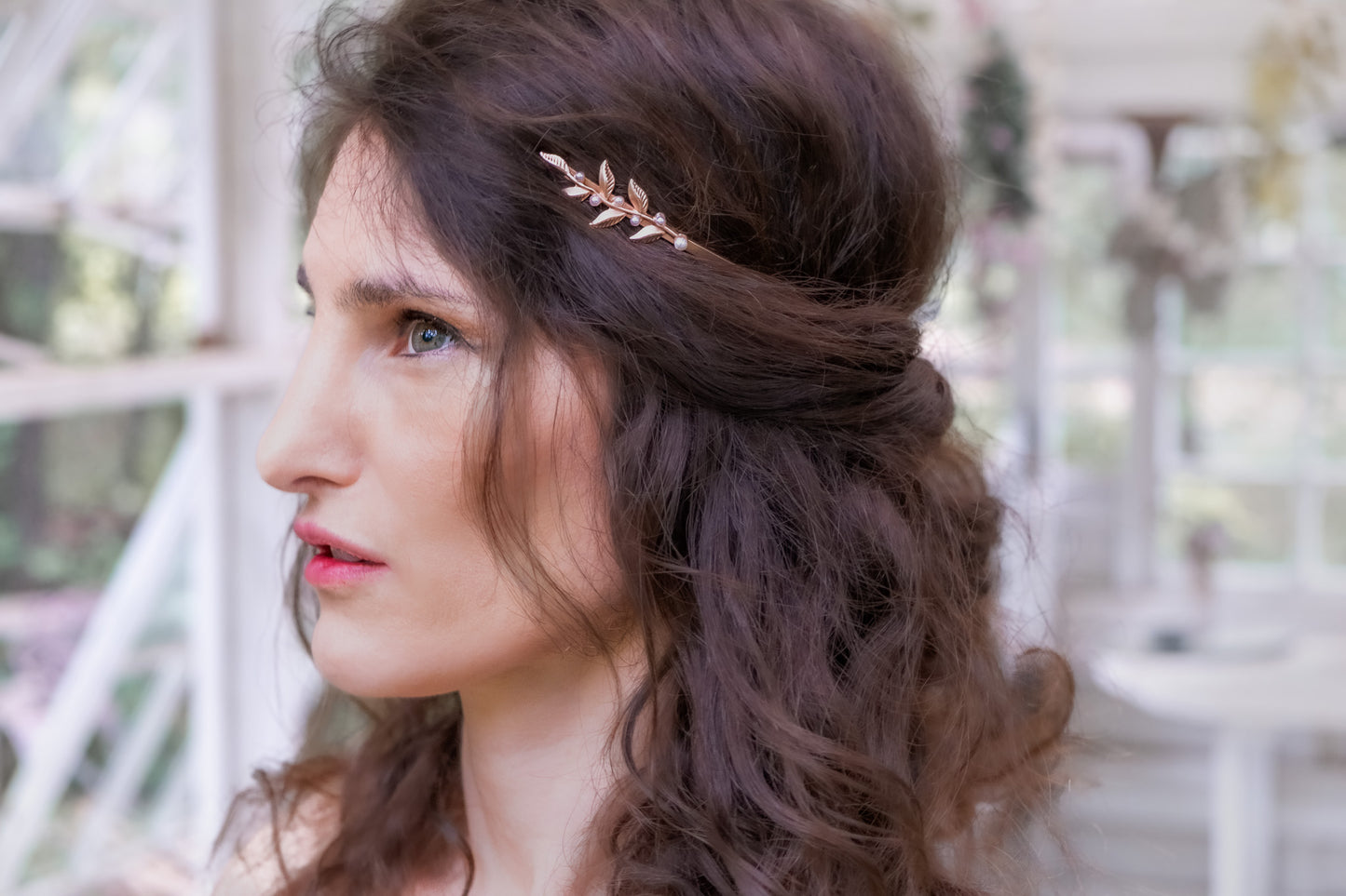 Short Twigs and Pearls Goddess Crown
