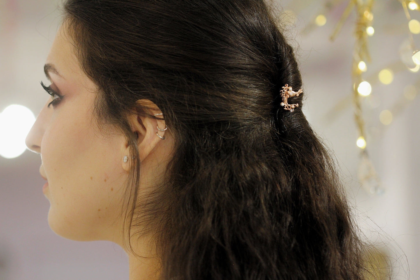 Small Mushroom Bunny Hair Prong
