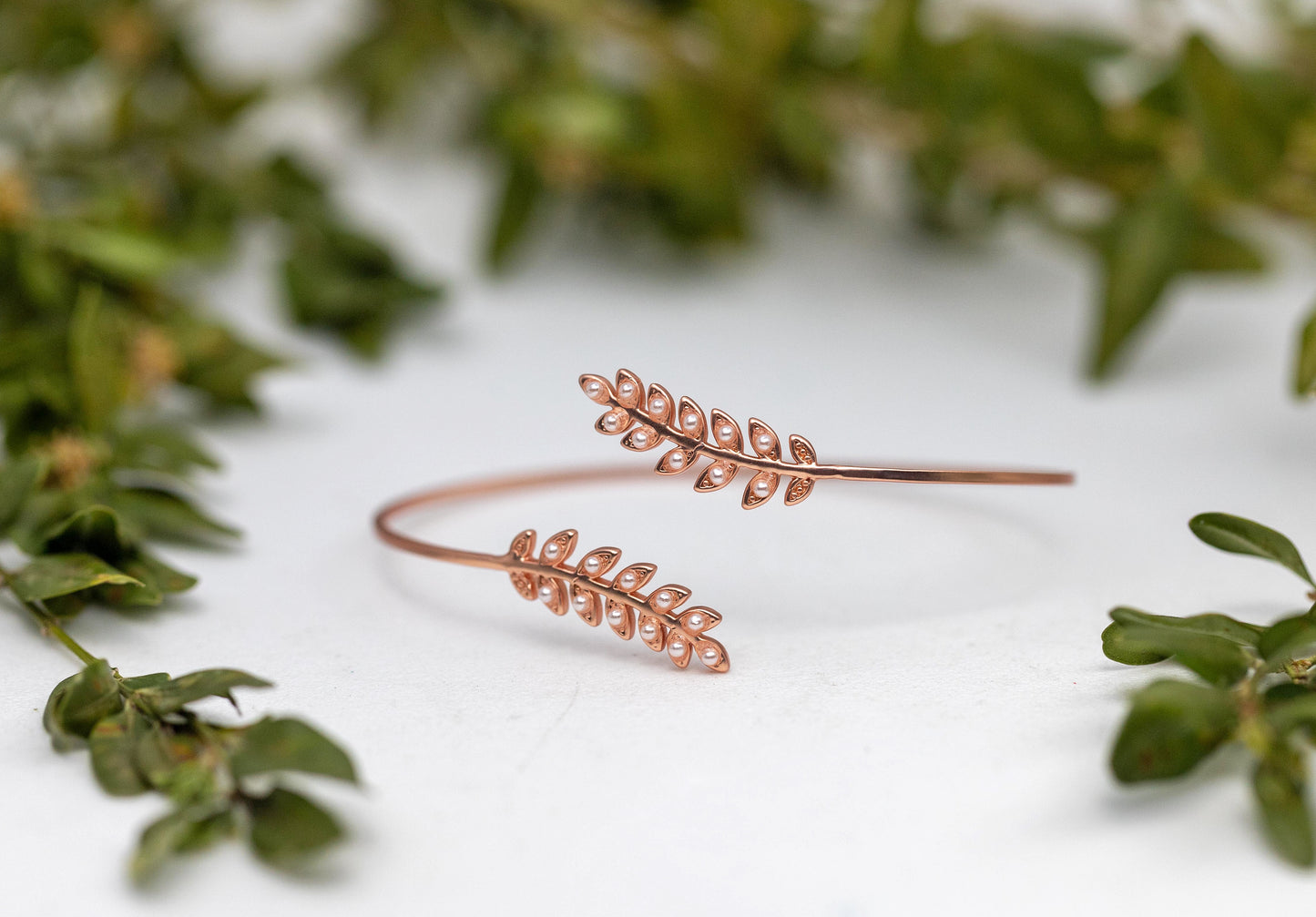 Made to Order * Stems and pearls bracelet