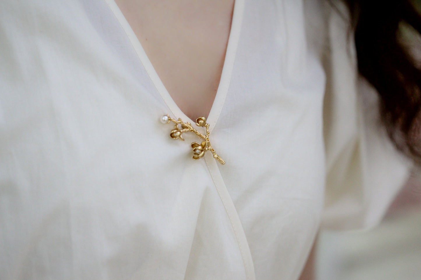 Made to Order* Magnolia Branch Brooch