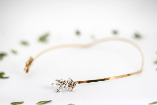 Viviana Crystals & Pearls Goddess Crown