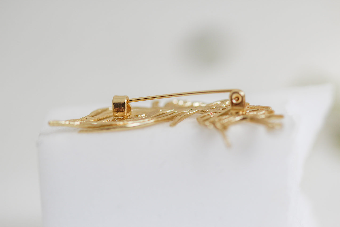 Made to Order* Peacock Feather Pearl Brooch