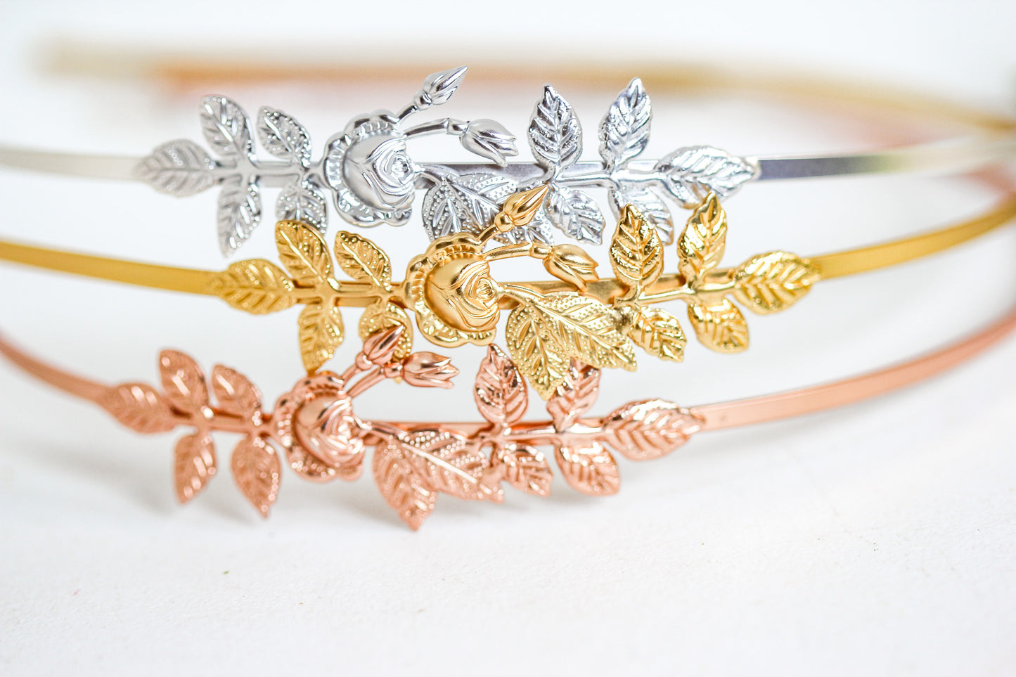 Rose & Leaves Headband