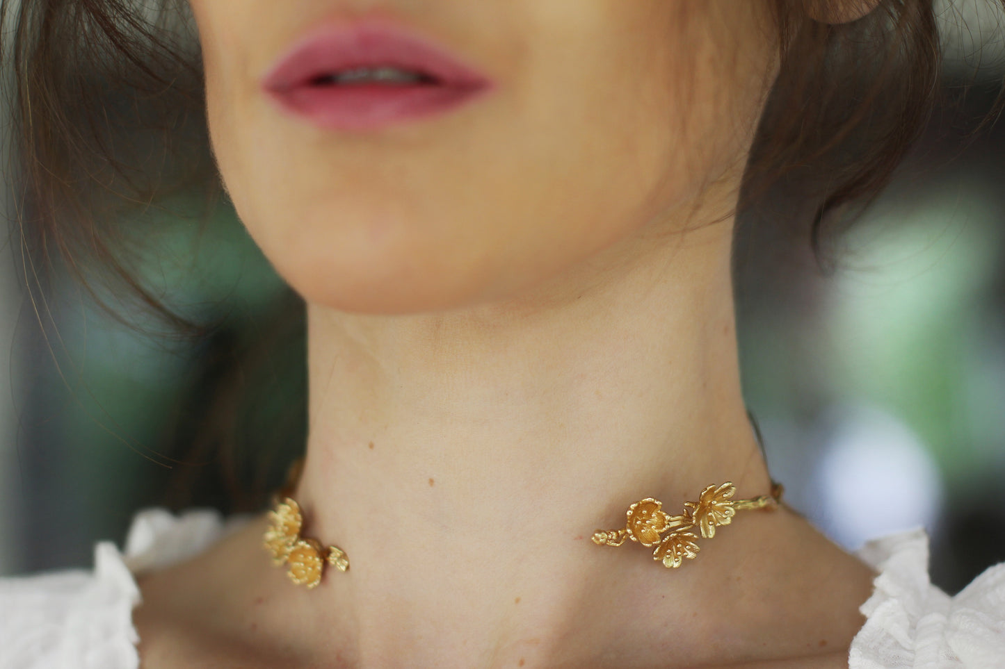 Large Sakura / Cherry Blossom Floral Choker