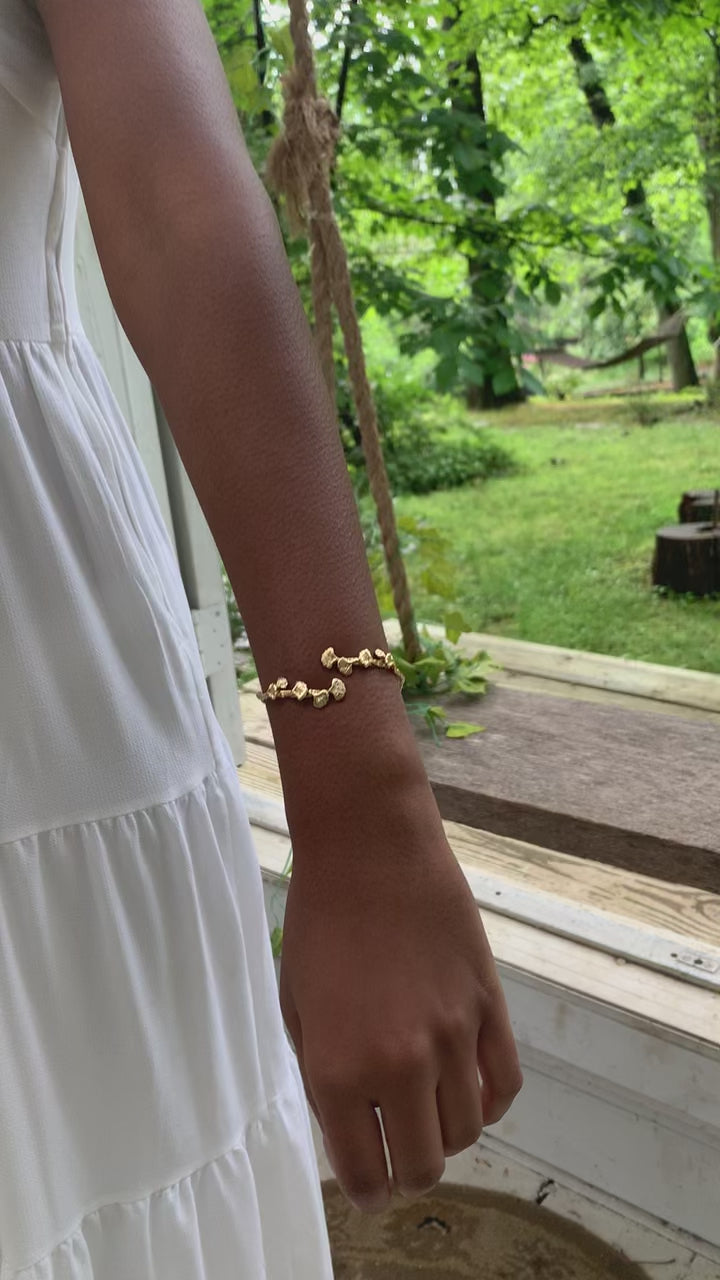 Ginkgo Leaves Branch Bracelet