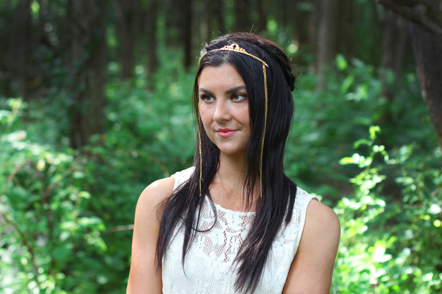 Crystals Chains Princess Tiara / Headband