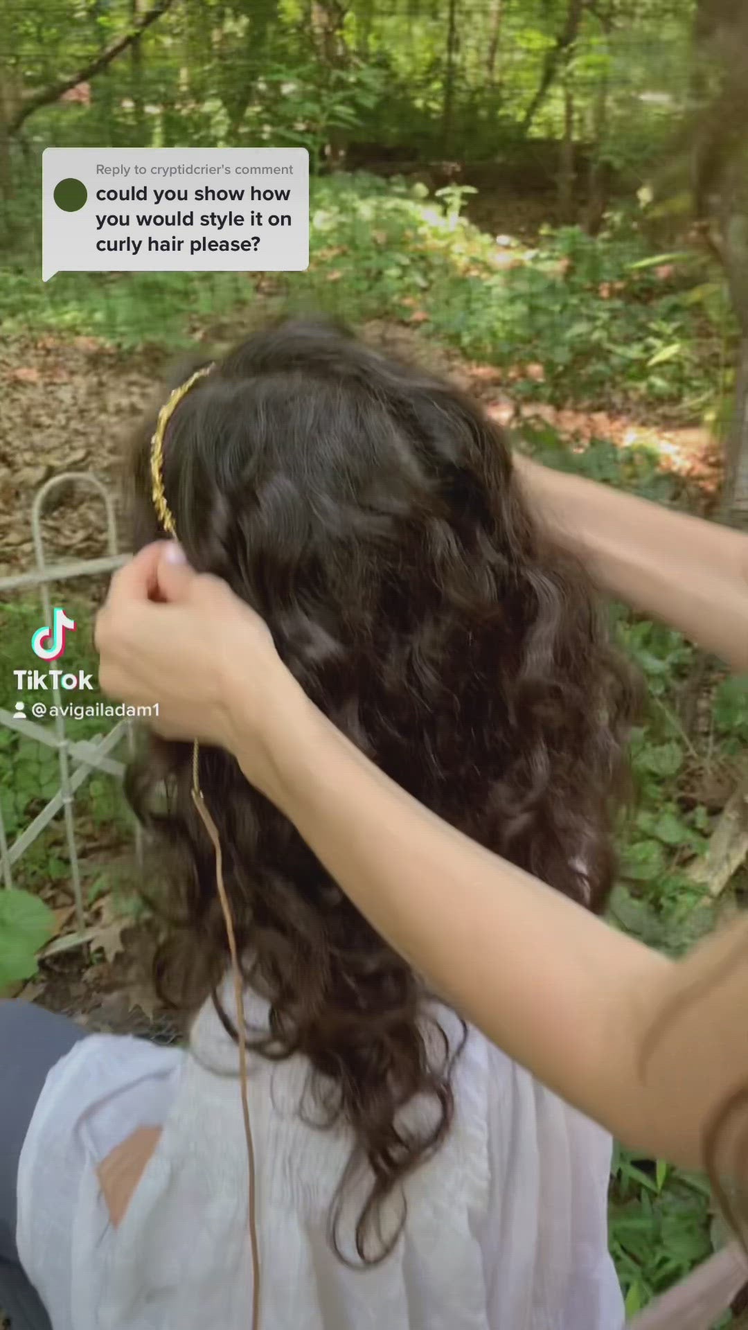 Ginkgo Leaves Durable Hair Chain / Wreath