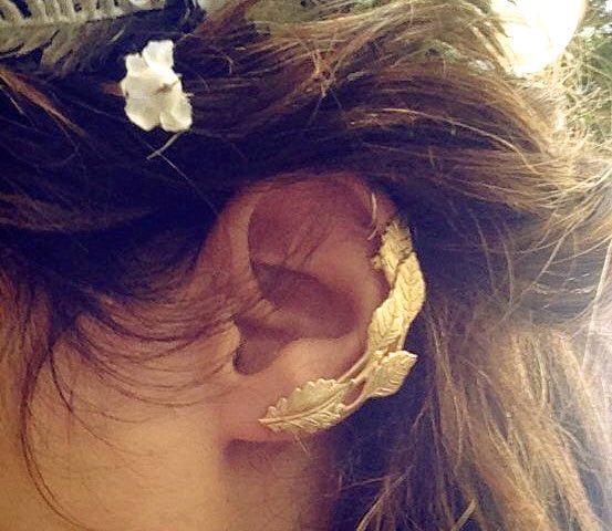 thumbnail image 2 of Fashion Attitude 316L Stainless Steel Silver Tree Leaves Ear Cuff – Single Non-Piercing Earring 2 of 5
