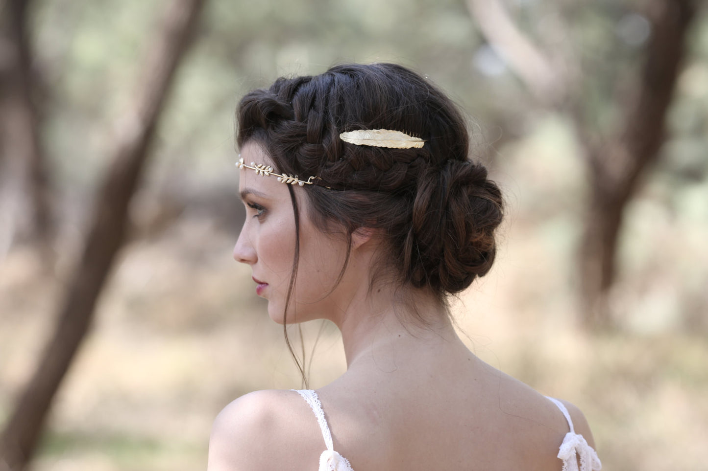 Medium Feather Hair Comb