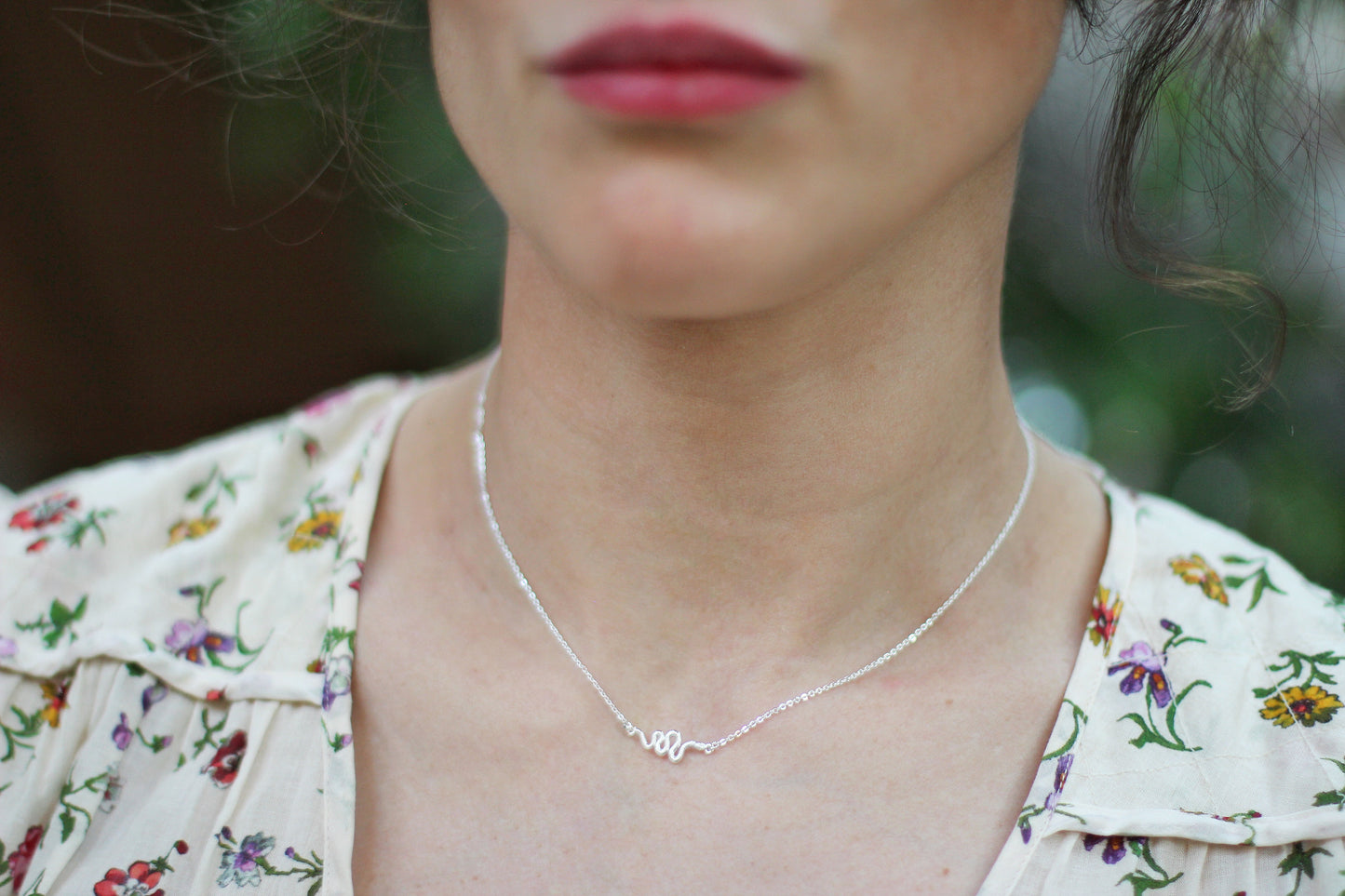 Tiny Snake Necklace