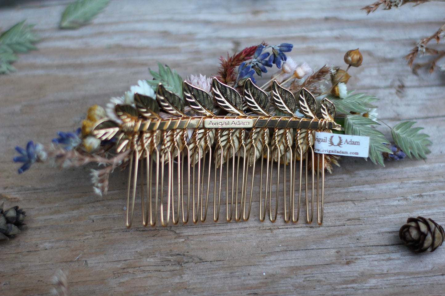 Pre-Order * Athena Dried Flowers Hair Comb