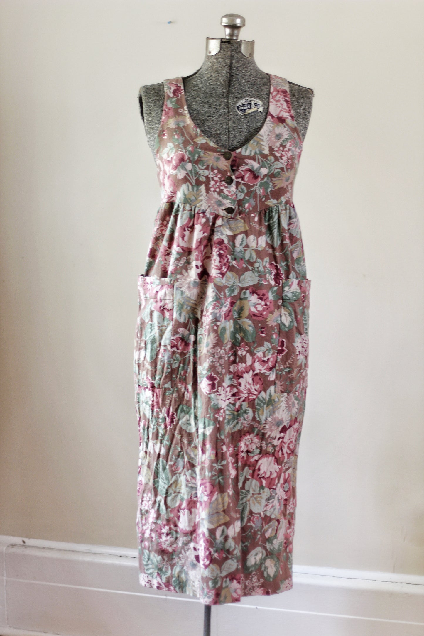 Vintage Floral Brown Laura Ashley Dress