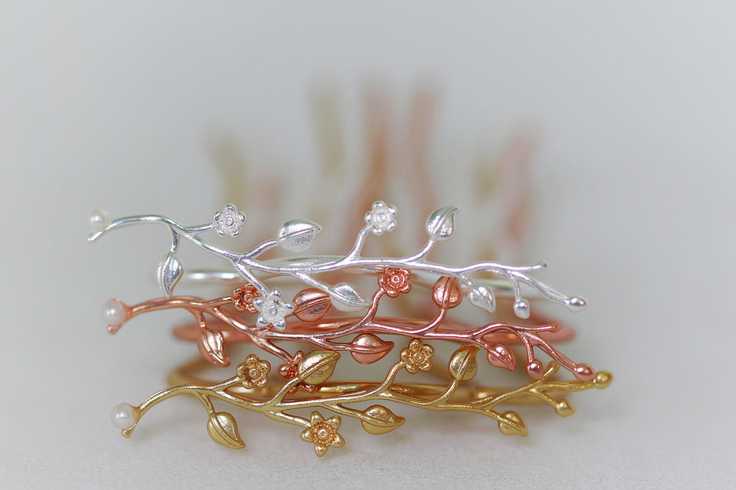 Enchanted Garden Floral Hair Prong