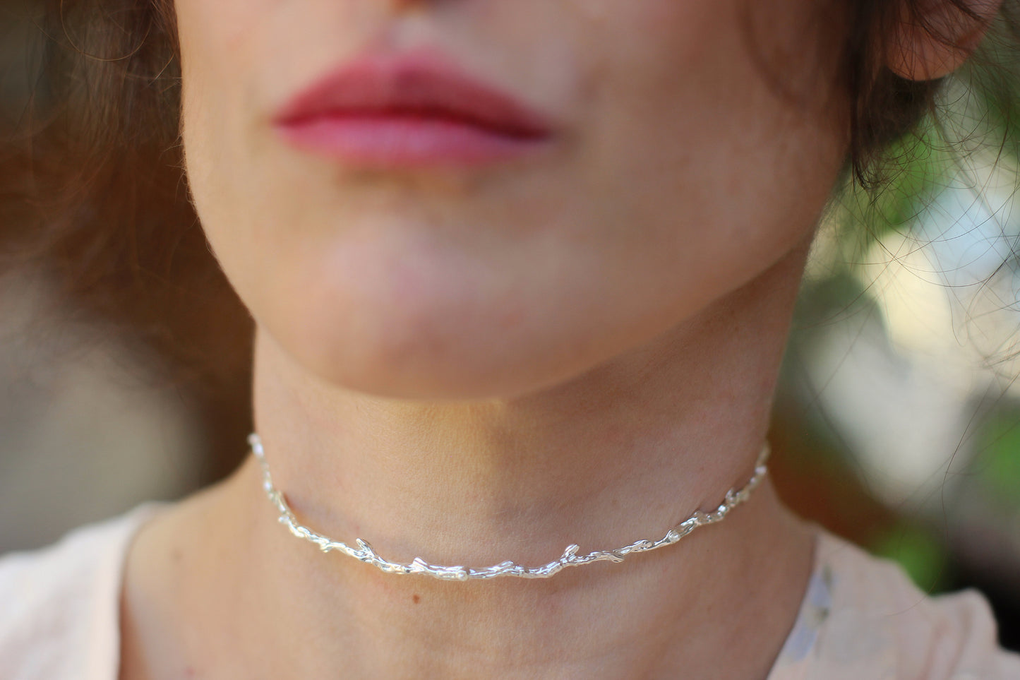 Rustic Branch w/ Seed Pearls Choker