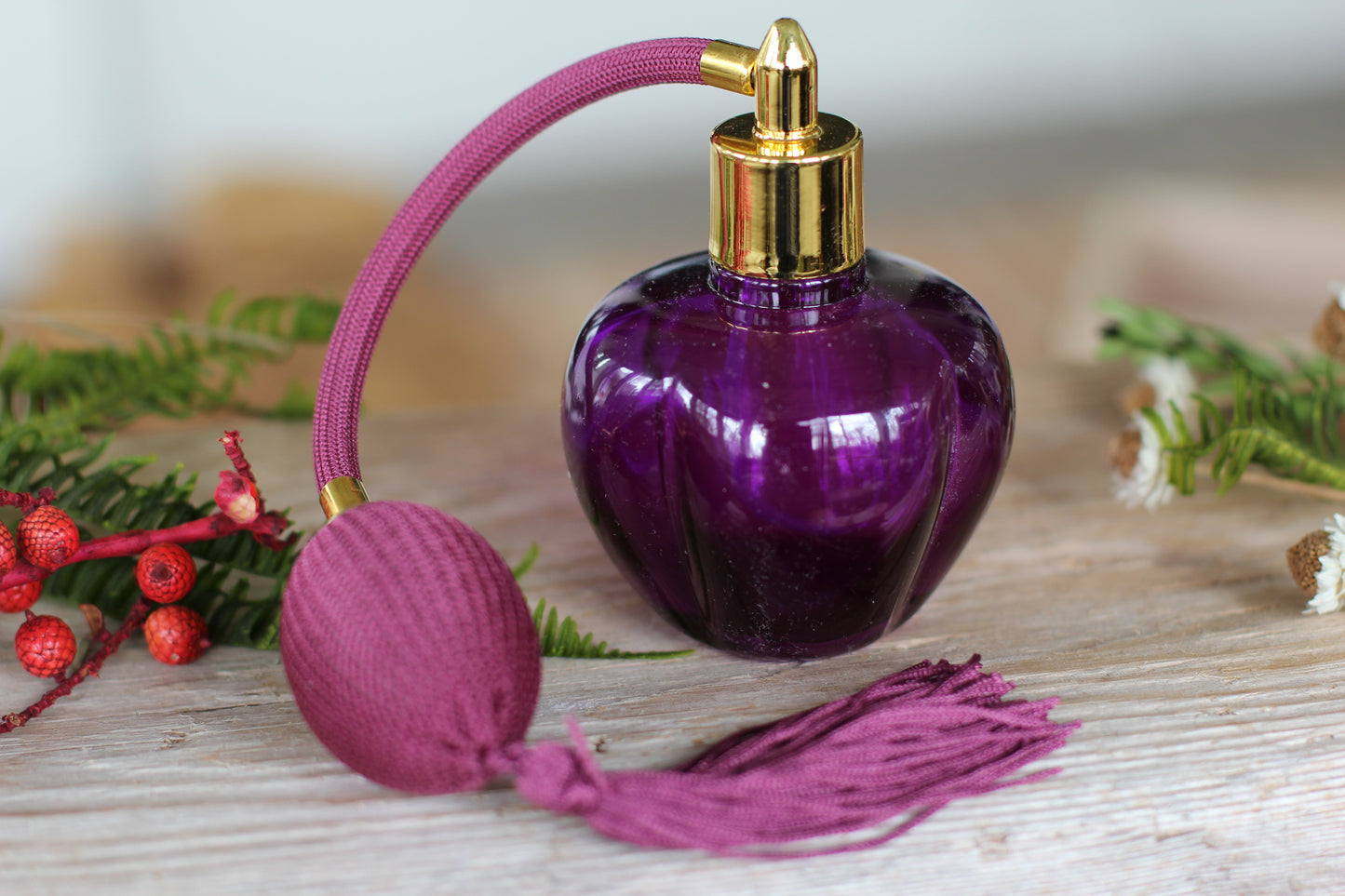 Purple Long Bulb Atomizer Perfume Bottle Reproduction