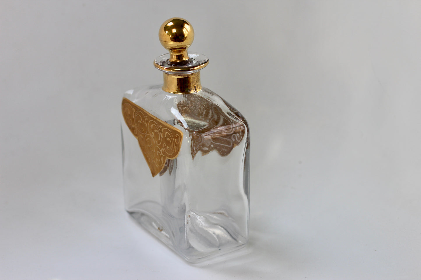 Vintage large gold design Perfume Bottle