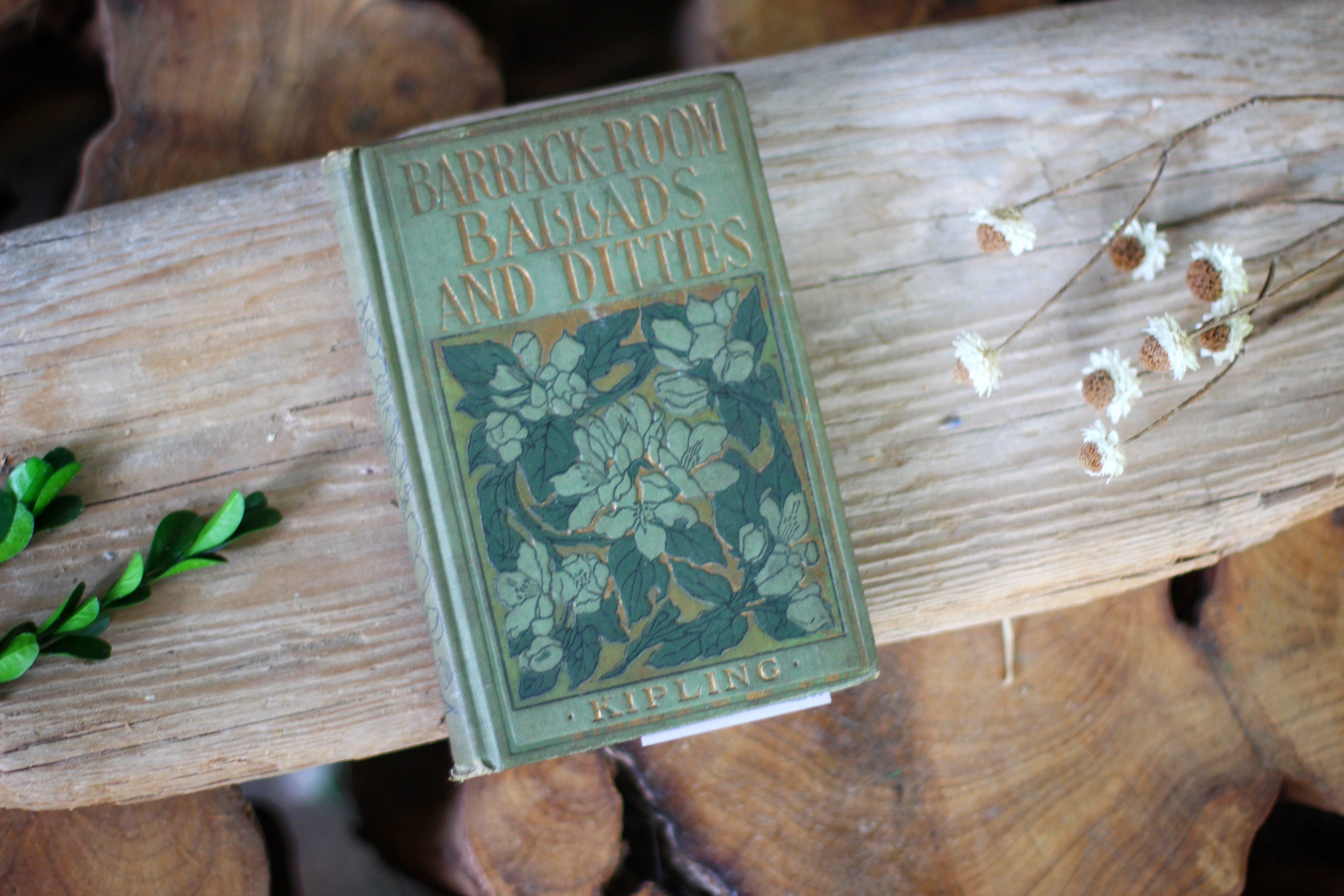 Antique Book, "Barrack Room Ballads and Ditties" By Kipling, Hardback.