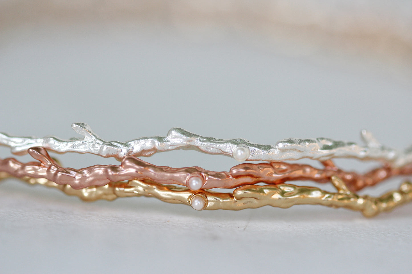 Rustic Branch w/ Seed Pearls Choker