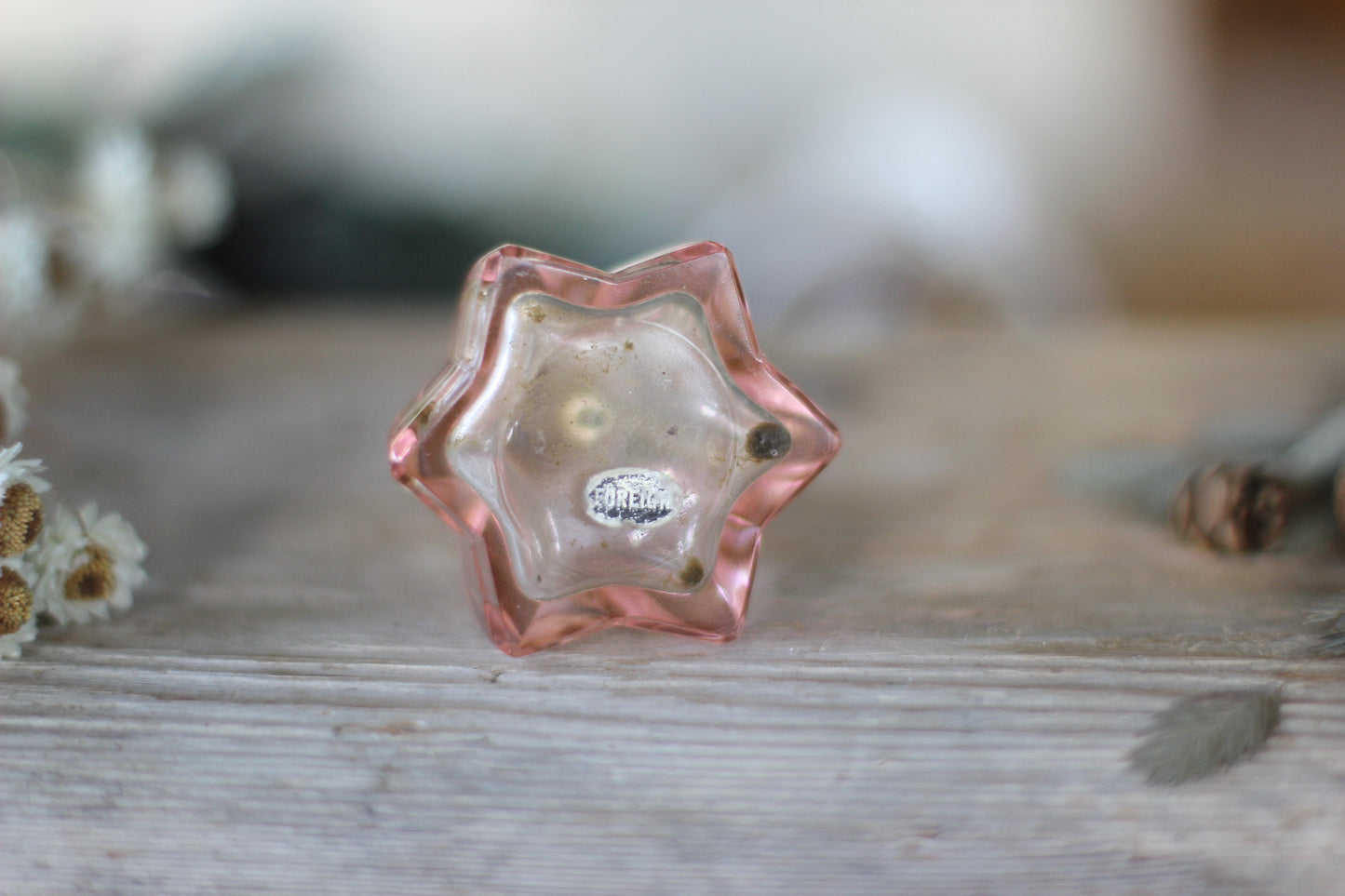 Antique Pink Perfume Bottle