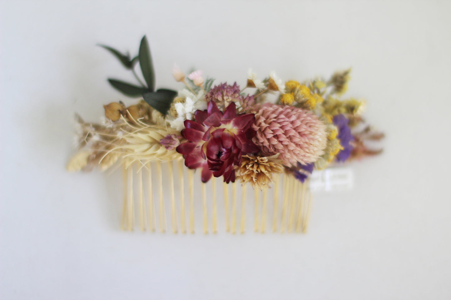 Pre-Order * Spring Blossom Dried Flowers Hair Comb