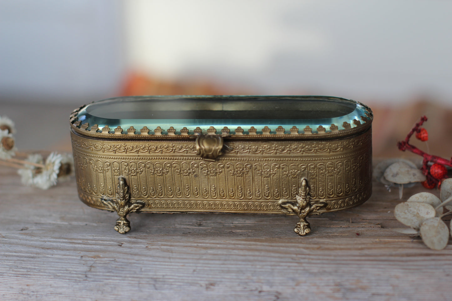 Antique Rare French Victorian Jewelry Box