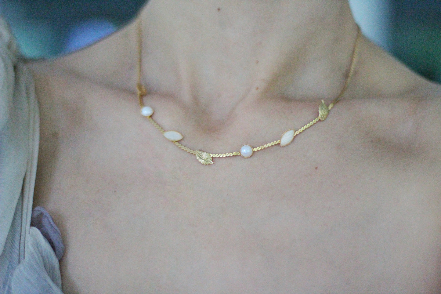 Elvira Back Drop Lariat Necklace