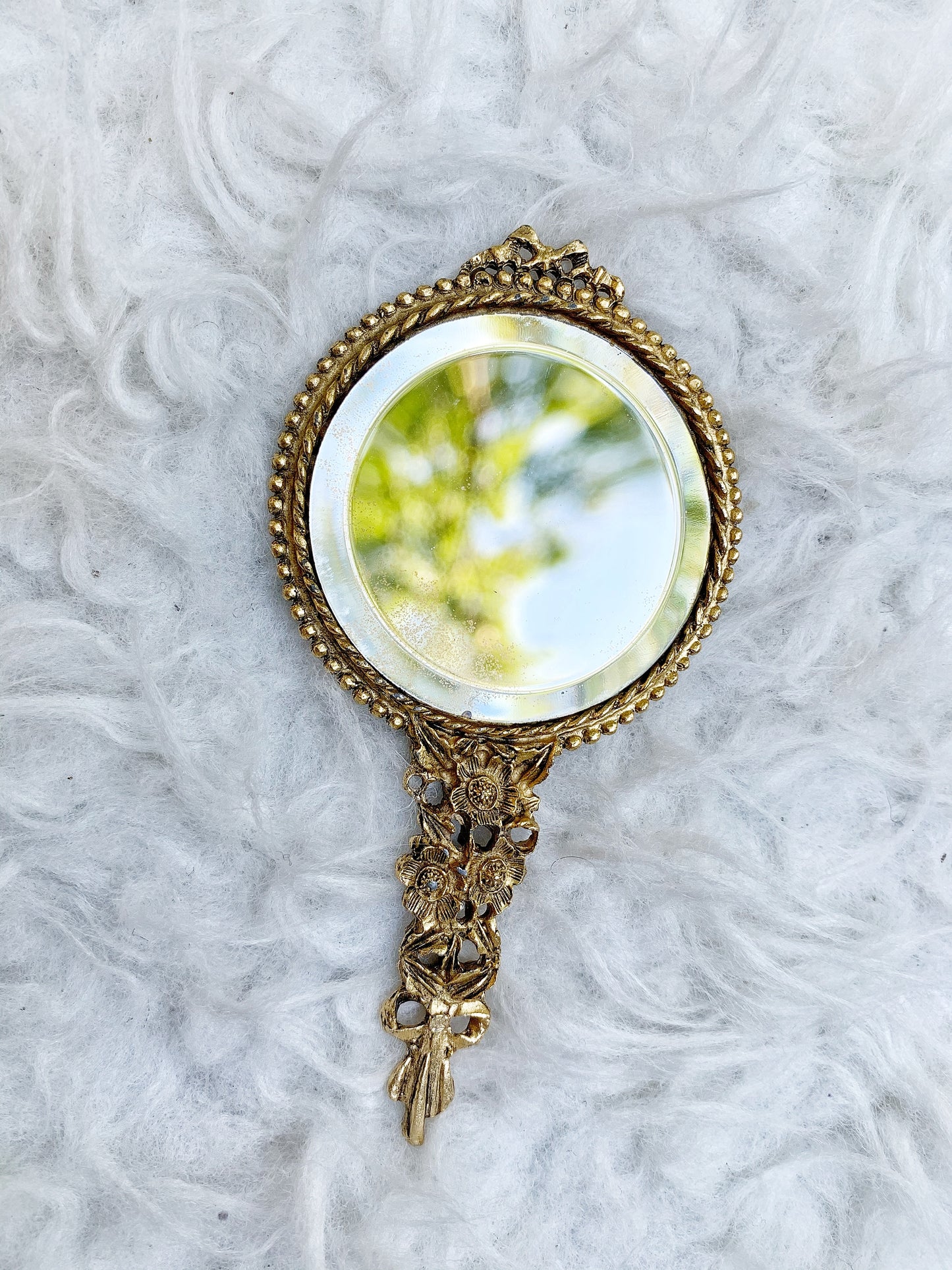 Antique Miniature Hand Mirror