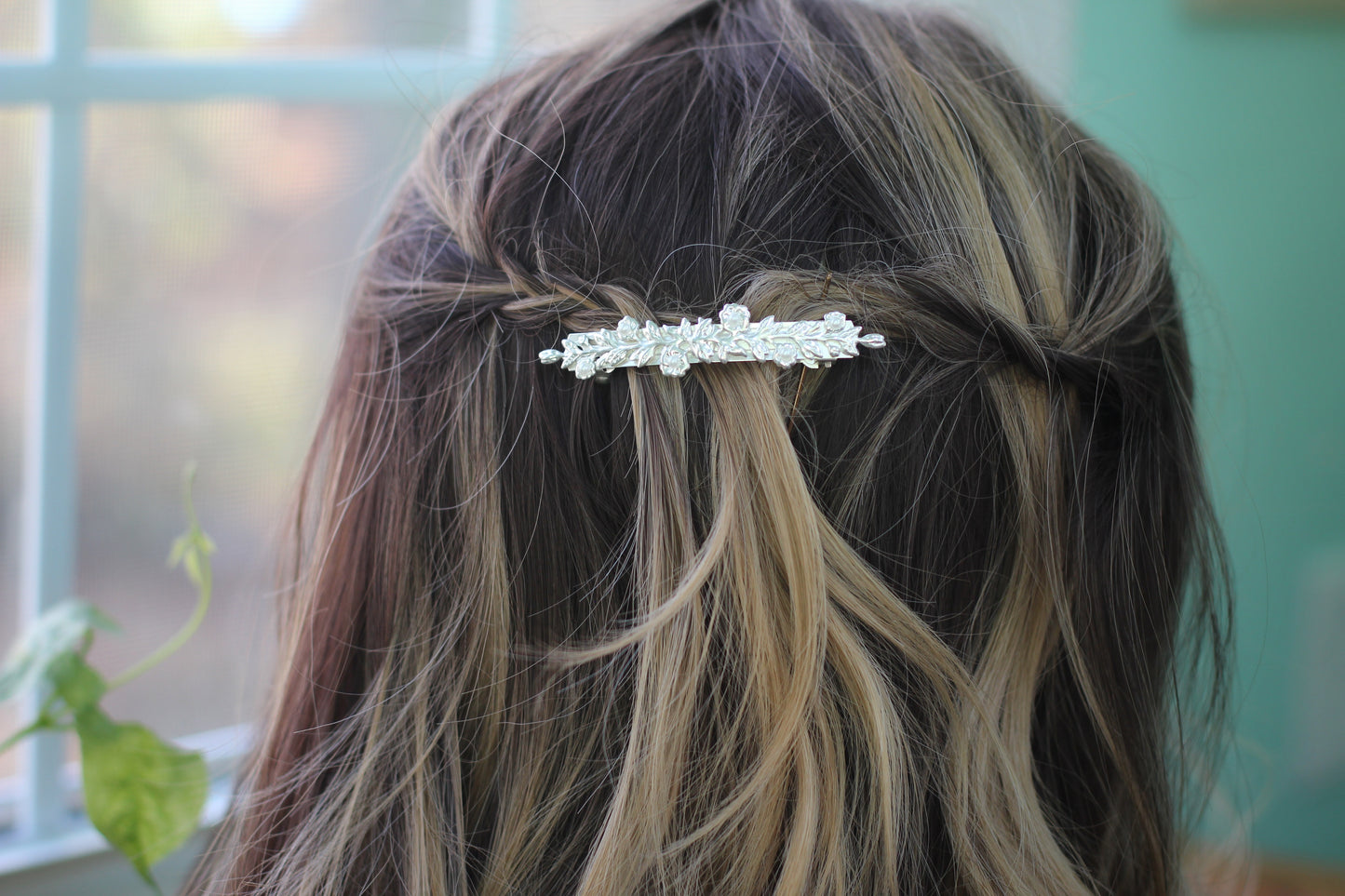 Bloom Double Flower Bouquet Barrette