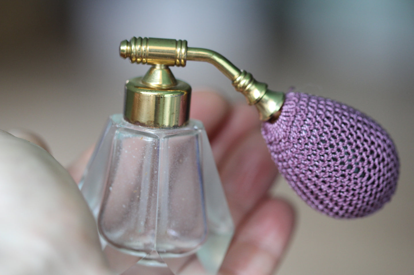 Clear Vcagco Crystal Perfume Bottle